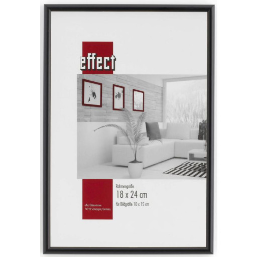 Holz-Bilderrahmen Stuttgart Normalglas schwarz, 28 x 35 cm