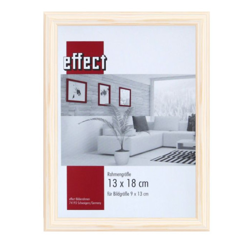 Holz-Bilderrahmen Fellbach Normalglas weiss, 50 x 65 cm