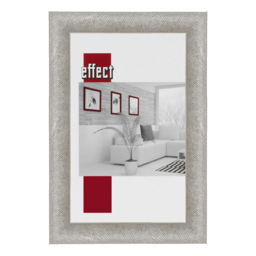 Holz-Bilderrahmen Backnang Normalglas Silber, 60 x 60 cm