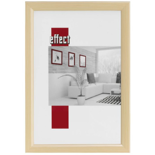 Holz-Bilderrahmen Sindelfingen Normalglas creme, 50 x 50 cm