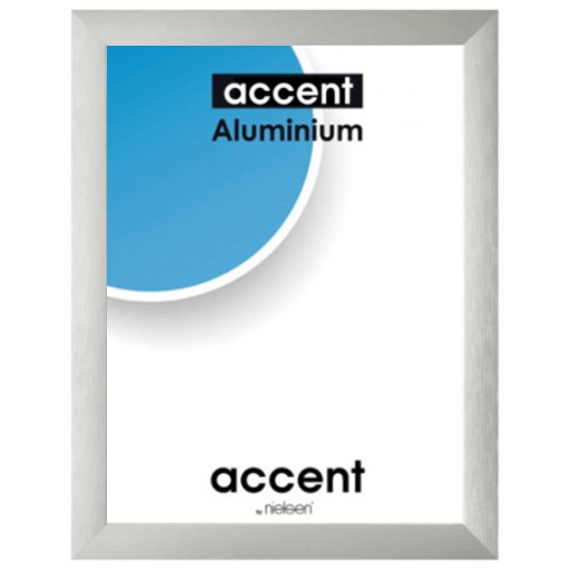Alu-Wechselrahmen Accent Largo Struktur Silber matt   60,0 x 80