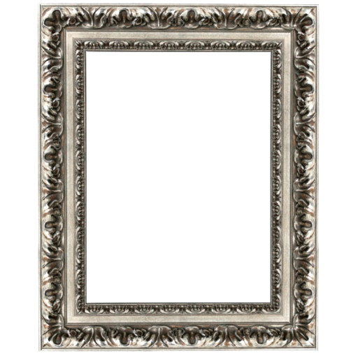 Prunk Bilderrahmen Asam Altsilber 84,1 x 118,9 cm (A0) Leerrahmen