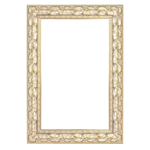 Barockrahmen Botticelli Silber 60 x 60 cm Leerrahmen