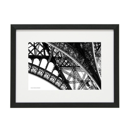 Gerahmtes Bild Paris Nr33 – Kunststoffrahmen Schwarz