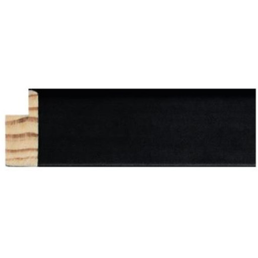 Holzrahmen Fortuna 20 Schwarz 50 x 50 cm Leerrahmen