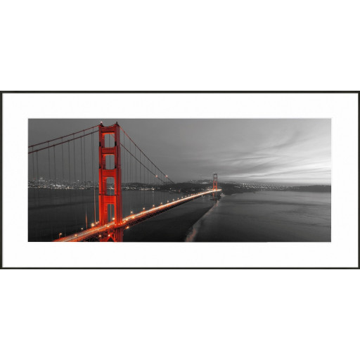 Nielsen Gerahmtes Bild „Golden Gate Bridge“ 100,0 x 50,0 cm
