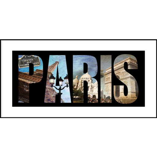 Nielsen Gerahmtes Bild „Paris“ 100,0 x 50,0 cm