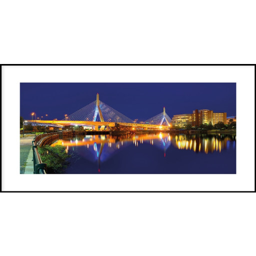 Nielsen Gerahmtes Bild „Bridge at Night“ 100,0 x 50,0 cm