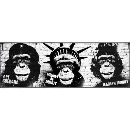 Nielsen Gerahmtes Bild „Monkeys“ 150,0 x 52,0 cm