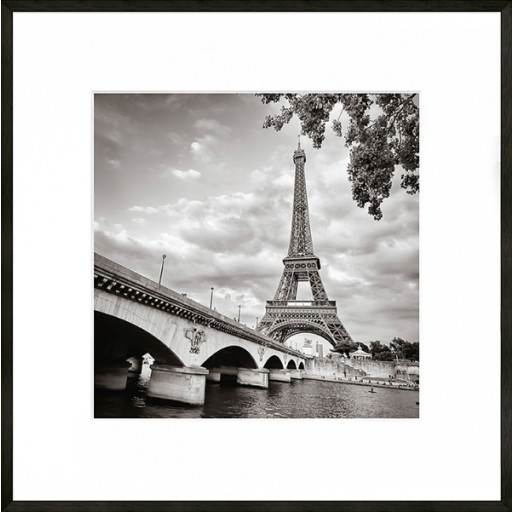 Nielsen Gerahmtes Bild „Paris Schwarz & Weiß“ 50,0 x 50,0 cm