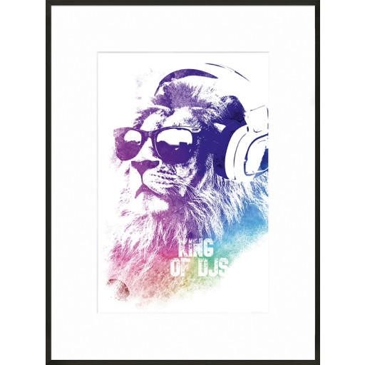 Nielsen Gerahmtes Bild „King of Djs“ 60,0 x 80,0 cm