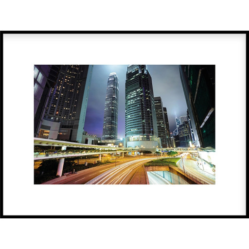 Nielsen Gerahmtes Bild „Hongkong at Night“ 80,0 x 60,0 cm