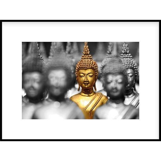 Nielsen Gerahmtes Bild „Buddha in Gold“ 80,0 x 60,0 cm