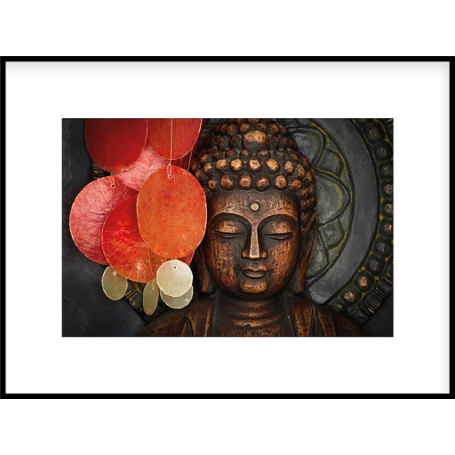 Nielsen Gerahmtes Bild „Buddha Kopf“ 80,0 x 60,0 cm