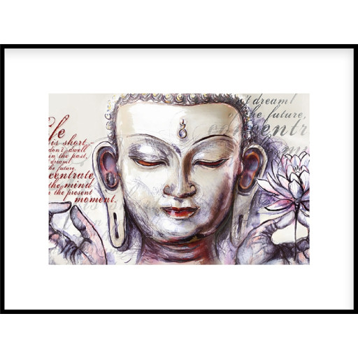Nielsen Gerahmtes Bild „Buddha Piercing“ 80,0 x 60,0 cm