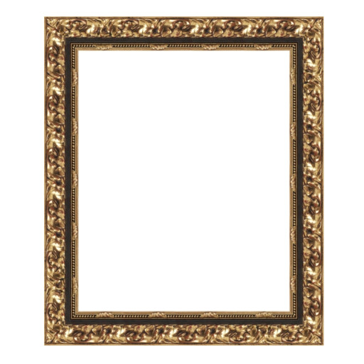 Barockrahmen Lion Gold/Schwarz 60 x 60 cm Leerrahmen