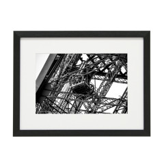 Gerahmtes Bild Paris Nr30 – Kunststoffrahmen Schwarz