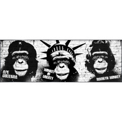 Nielsen Gerahmtes Bild „Monkeys“ 150,0 x 52,0 cm
