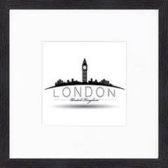 Nielsen Gerahmtes Bild „London“ 30,0 x 30,0 cm