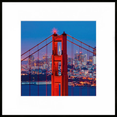 Nielsen Gerahmtes Bild „Golden Gate Bridge“ 50,0 x 50,0 cm