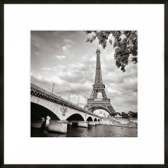 Nielsen Gerahmtes Bild „Paris Schwarz & Weiß“ 50,0 x 50,0 cm