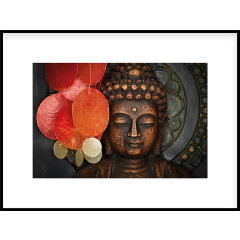 Nielsen Gerahmtes Bild „Buddha Kopf“ 80,0 x 60,0 cm