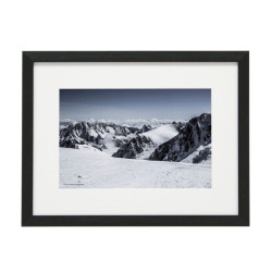 Gerahmtes Bild Mountain Nr10 – Kunststoffrahmen Schwarz