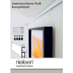 Nielsen Galerieschiene Profi 1,5m, incl. Zubehör