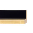 Schattenfugenrahmen 86 Schwarz/Gold 40 x 40 cm 