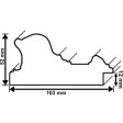 Prunk Bilderrahmen Asam Altsilber 84,1 x 118,9 cm (A0) Leerrahmen