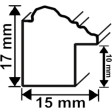 Barockrahmen Battista Weiß 20,0 x 28,0 cm Leerrahmen