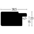 Holzrahmen Metropolitan 38,5