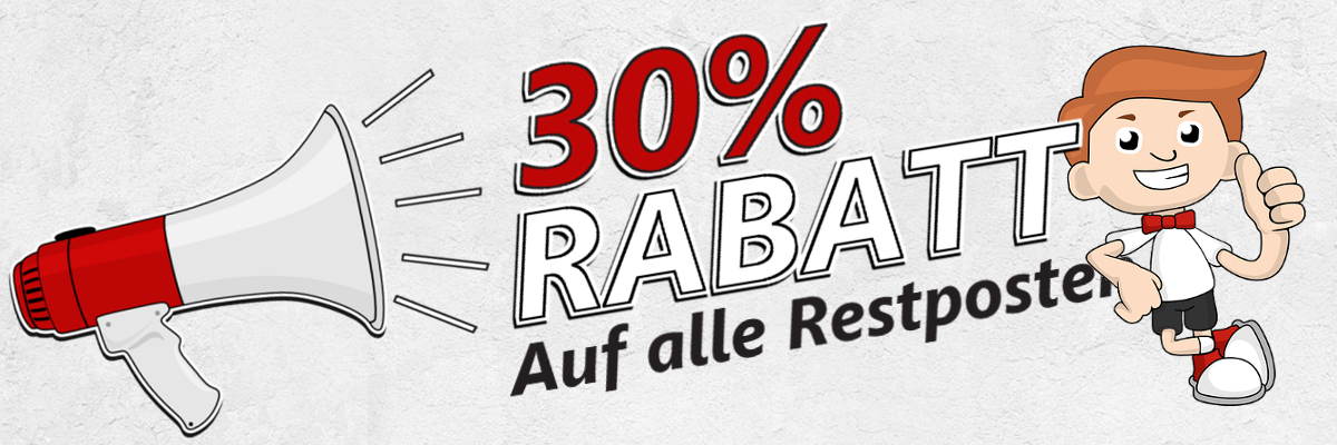 30% Rabatt für Restposten